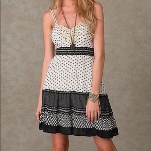 Free People Embroidered Floral Border Dress